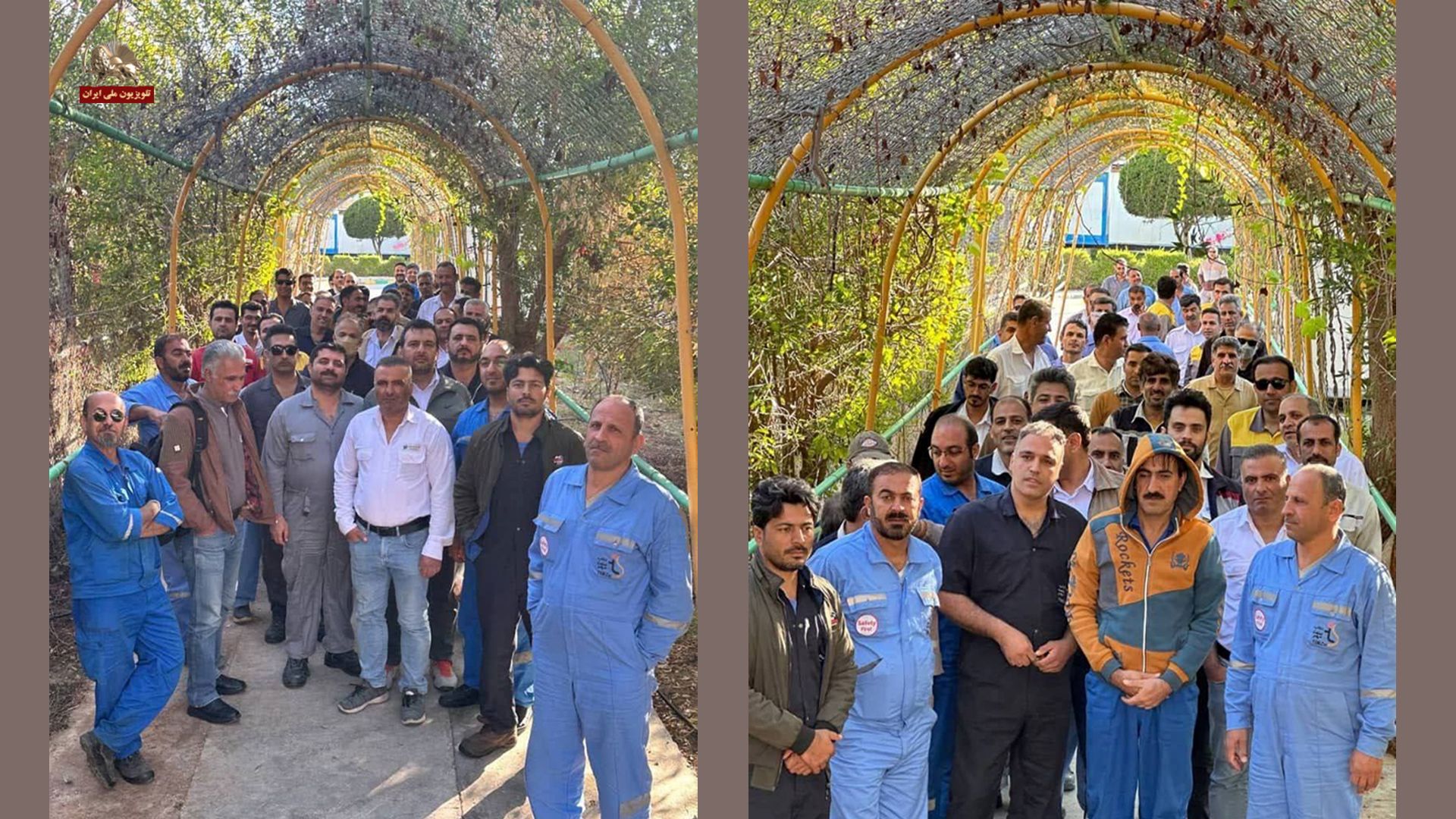 تجمع اعتراضی کارگران ارکان ثالث درتهران وکارگران پیمانکاری پالایشگاه پنجم در پارس جنوبی - ۱۶بهمن